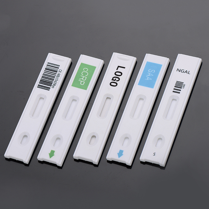 plastic cassette for rapid lateral flow test - no-leak seal